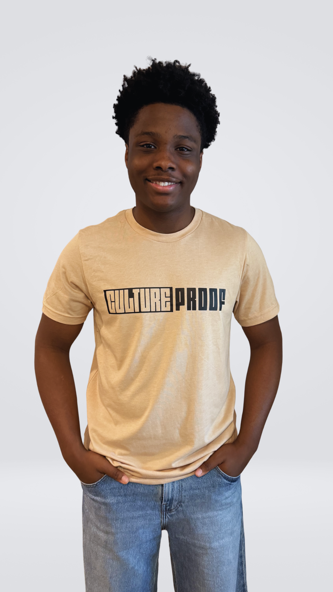 New Culture Proof T-Shirts with Block Letters